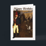 Grandad Birthday Card - 1822 Hussar Officer And Fo<br><div class="desc">Grandad Birthday Card - 1822 Hussar Officer And Foot Soldiers</div>