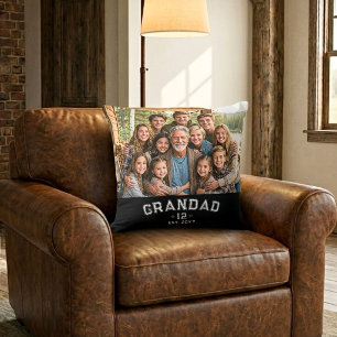 Grandad Est Year Photo Keepsake Total Grands Cushion