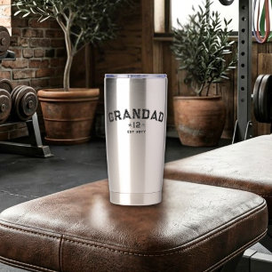 Grandad Est Year Varsity Style Total Grands Legacy Insulated Tumbler