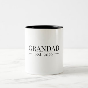 Grandad Established 2026 Two-Tone Coffee Mug