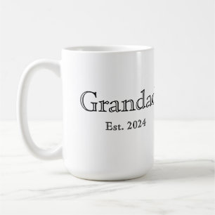 Grandad Established Black Bold Minimal Coffee Mug