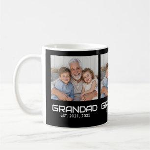 Grandad Established Bold Black 3 Photo Coffee Mug