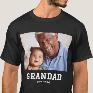 Grandad Established Bold Photo T-Shirt