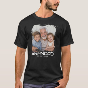 Grandad Established Bold Photo T-Shirt