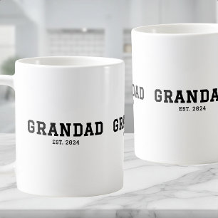 Grandad Established New Grandad Gift Coffee Mug