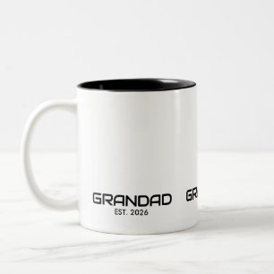 Grandad Established New Grandad Gift  Two-Tone Coffee Mug