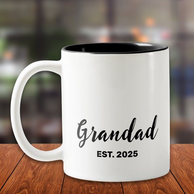 Grandad Established  Two-Tone Coffee Mug (Creator Uploaded)