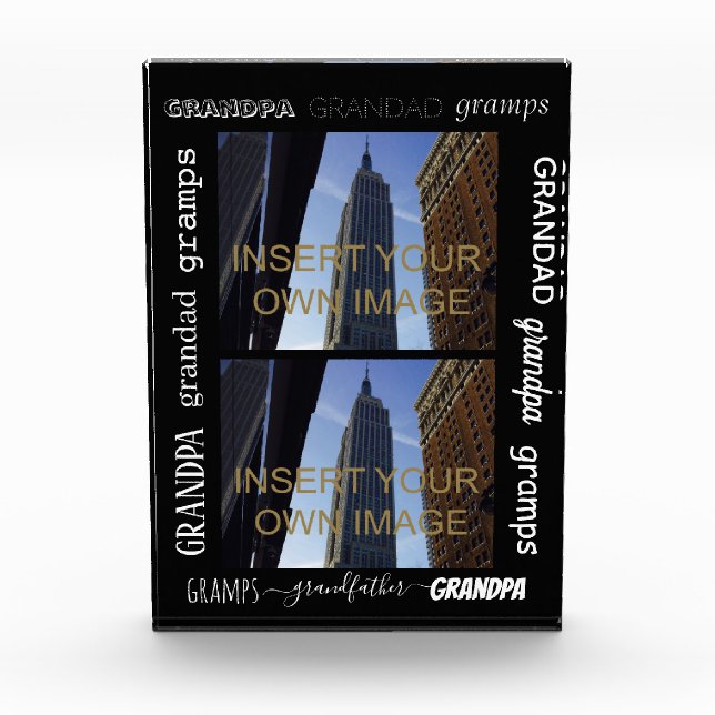 Grandad Gramps Grandpa Two Photo Collage (Front)