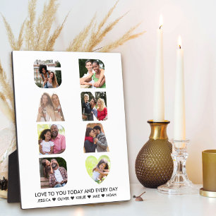 GRANDAD Letter Cutout 8 Photo Collage Personalized Plaque