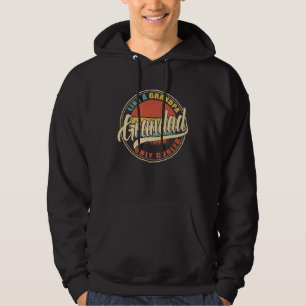 GRANDAD like a Grandpa ONLY COOLER Vintage Retro D Hoodie