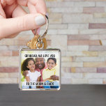 Grandad Love You to the Moon and Back Photo Key Ring<br><div class="desc">Photo keychain with fully editable wording and your own photo. The wording currently reads "grandad we love you to the moon & back" and you can keep or edit this as you wish. The design is lettered in modern typography and handwritten script. Please browse my store or my "love you...</div>