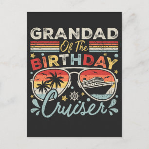 Grandad of the Birthday Cruiser Vacation Postcard