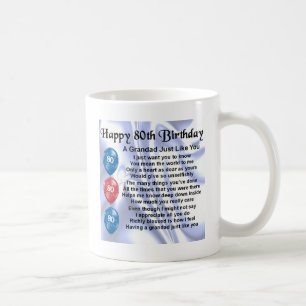 Grandad poem - 80th Birthday Design Coffee Mug