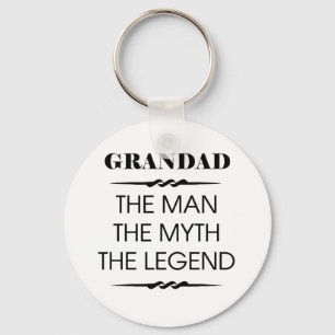 Grandad The Man The Myth The Legend Key Ring