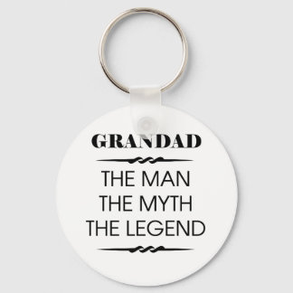 Grandad The Man The Myth The Legend Key Ring