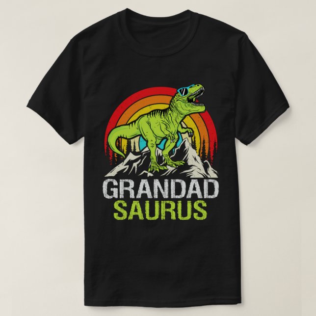 Grandadsaurus Dinosaur Grandpa Saurus Father's Day T-Shirt (Design Front)