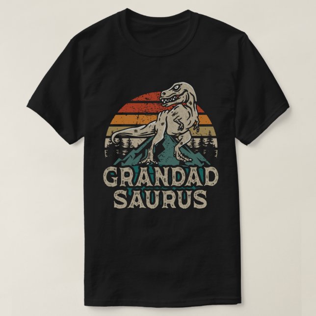 Grandadsaurus Dinosaur Grandpa Saurus Father's Day T-Shirt (Design Front)