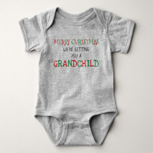 Grandchild for Christmas Baby Bodysuit