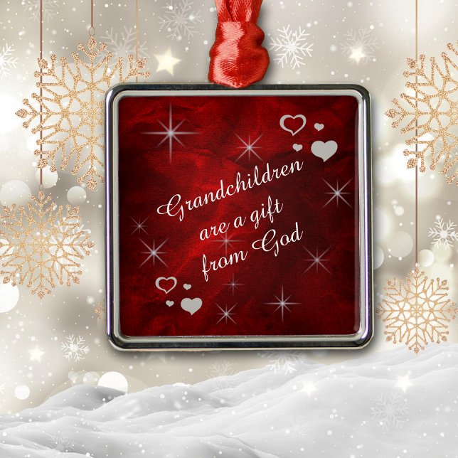Grandchildren Are A Gift Keepsake Metal Tree Decoration (Creator Uploaded)