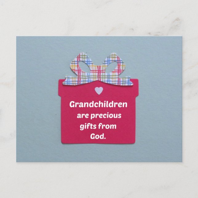 Grandchildren are Precious Gifts from God Postcard (Front)
