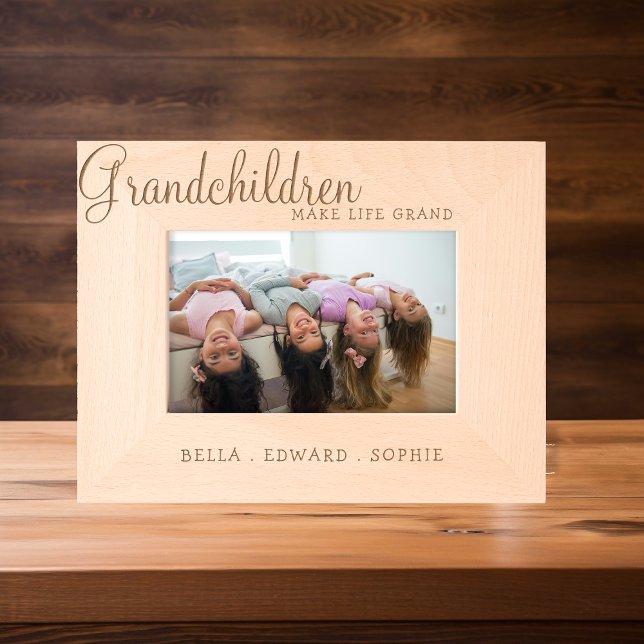 Grandchildren Make Life Grand | Photo Etched Frames (Creator Uploaded)