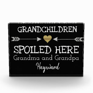 Grandchildren Spoiled Here Photo Block