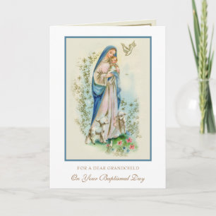 Grandchild's Baptism Christening Grandparent Card