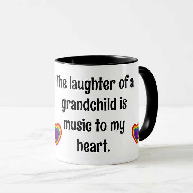 grandchild's laughter mug (Front Right)