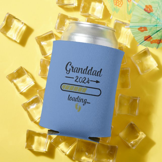 Granddad 2024 Loading Pregnancy Grandfather Birth Can Cooler (In Situ Summer)