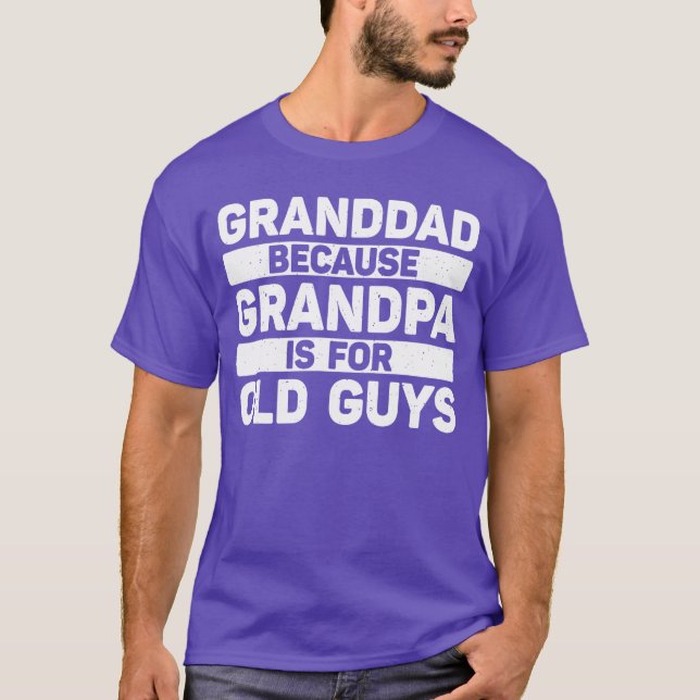 Granddad Art For Grandpa From Grandkids Fathers Da T-Shirt (Front)