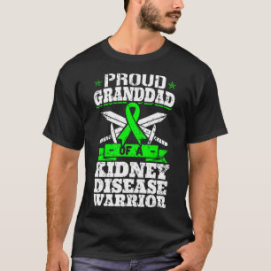 Granddad Of A Kidney Disease Warrior Awareness Ckd T-Shirt