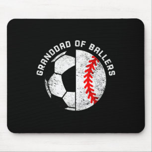 Granddad Of Llers Funny Soccer Sell Granddad Mouse Pad