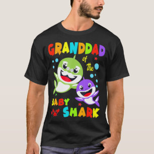 Granddad Of The Baby Shark Birthday Granddad Shark T-Shirt