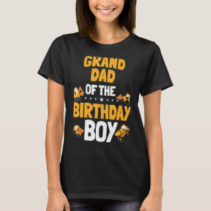 Granddad Of The Birthday Boy Construction Worker B T-Shirt