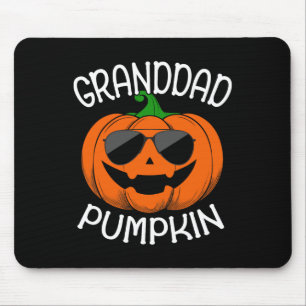 Granddad Pumpkin Wear Sungles Matching Family Hall Mouse Pad