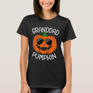 Granddad Pumpkin Wear Sungles Matching Family Hall T-Shirt