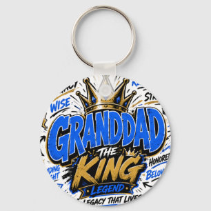 Granddad the  King  Key Ring