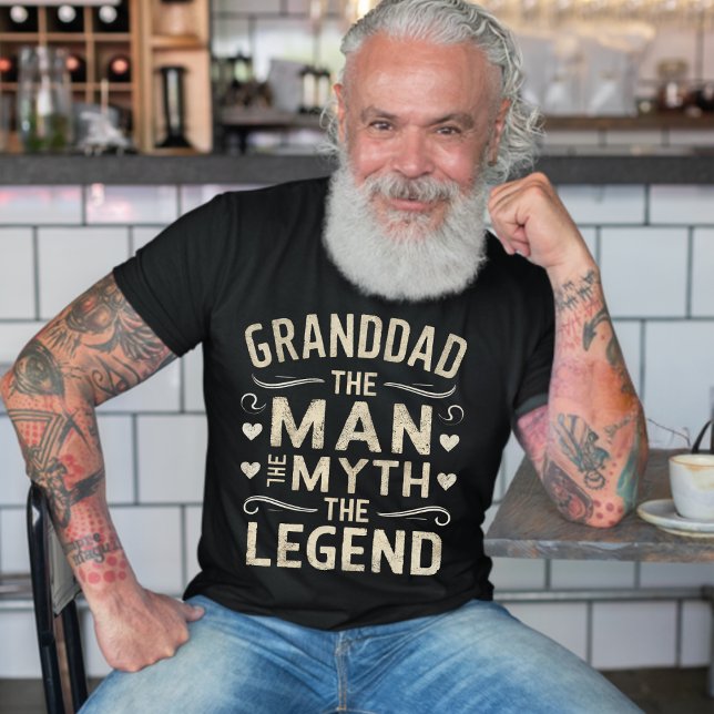 GRANDDAD | The Man The Myth The Legend Father Day T-Shirt (Granddad  The man,the myth,the legend dark t-shirt)