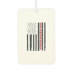 Granddaddy American Flag Vintage Patriotic Design_ Car Air Freshener