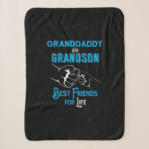 Granddaddy & Grandson Best Friends For Life Sherpa Blanket