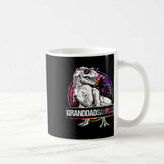 Granddadsaurus Dinosaur Granddad Saurus Matching T Coffee Mug (Right)
