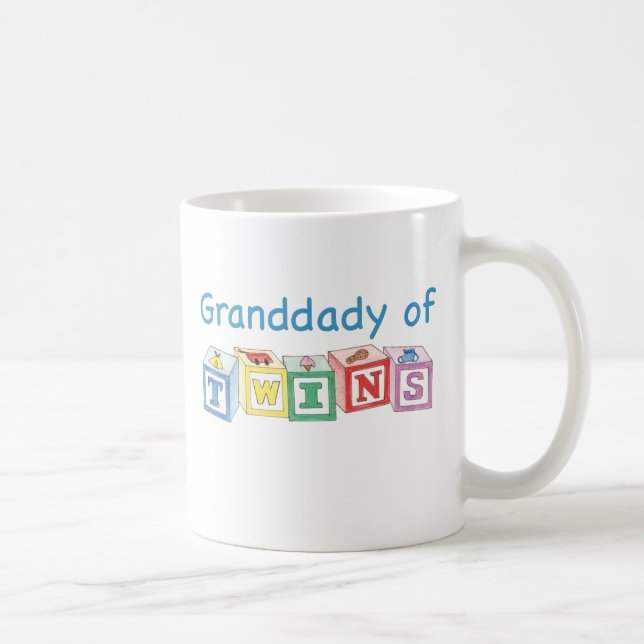 Granddady of Twins Blocks Coffee Mug (Right)