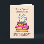 Granddaughter 10th Birthday, 10 on Sweet Pink Cake Card<br><div class="desc">Birthdays are special days. Make your granddaughter’s birthday more special this year as she is turning ten years old by sending her this cute pink cake card and make the day not just more special but also much sweeter.</div>