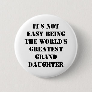 Granddaughter 6 Cm Round Badge