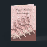 Granddaughter, a ballerina birthday card<br><div class="desc">A beautiful ballerina dancing on a birthday card for a Granddaughter</div>