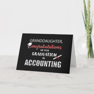 Granddaughter, Accounting Graduation Congratulatio Card
