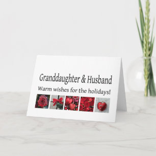 Granddaughter and Husband Merry Christmas card