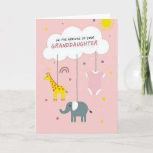 Granddaughter Arrival Celebration Card