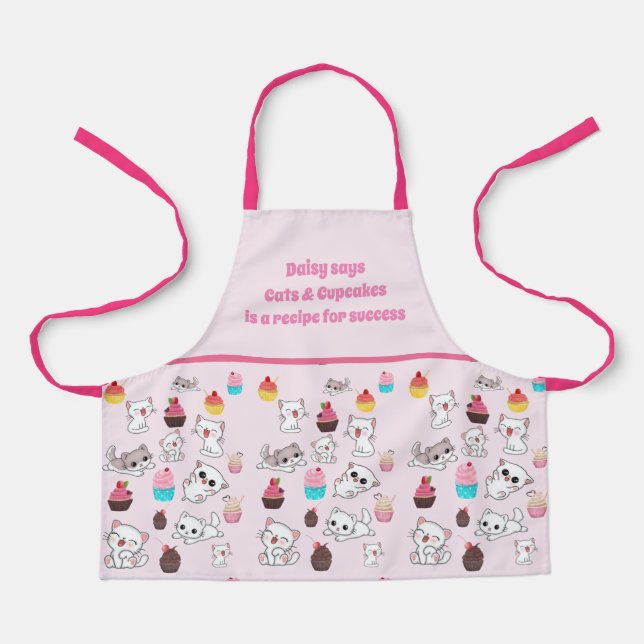 Granddaughter Baking Cooking Cupcakes Birthday Apron (Front)