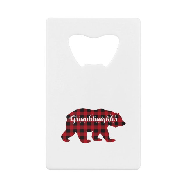 Granddaughter Bear Buffalo Red Plaid (Front)